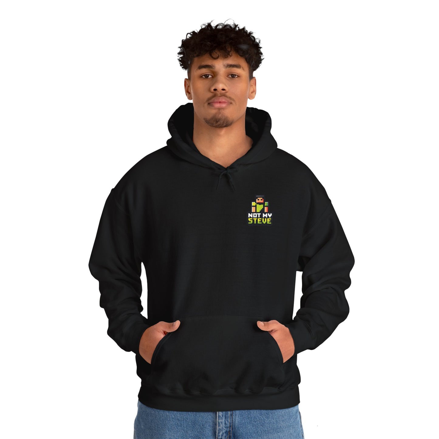 Certified Blockhead - Pixel Art Badge Hoodie