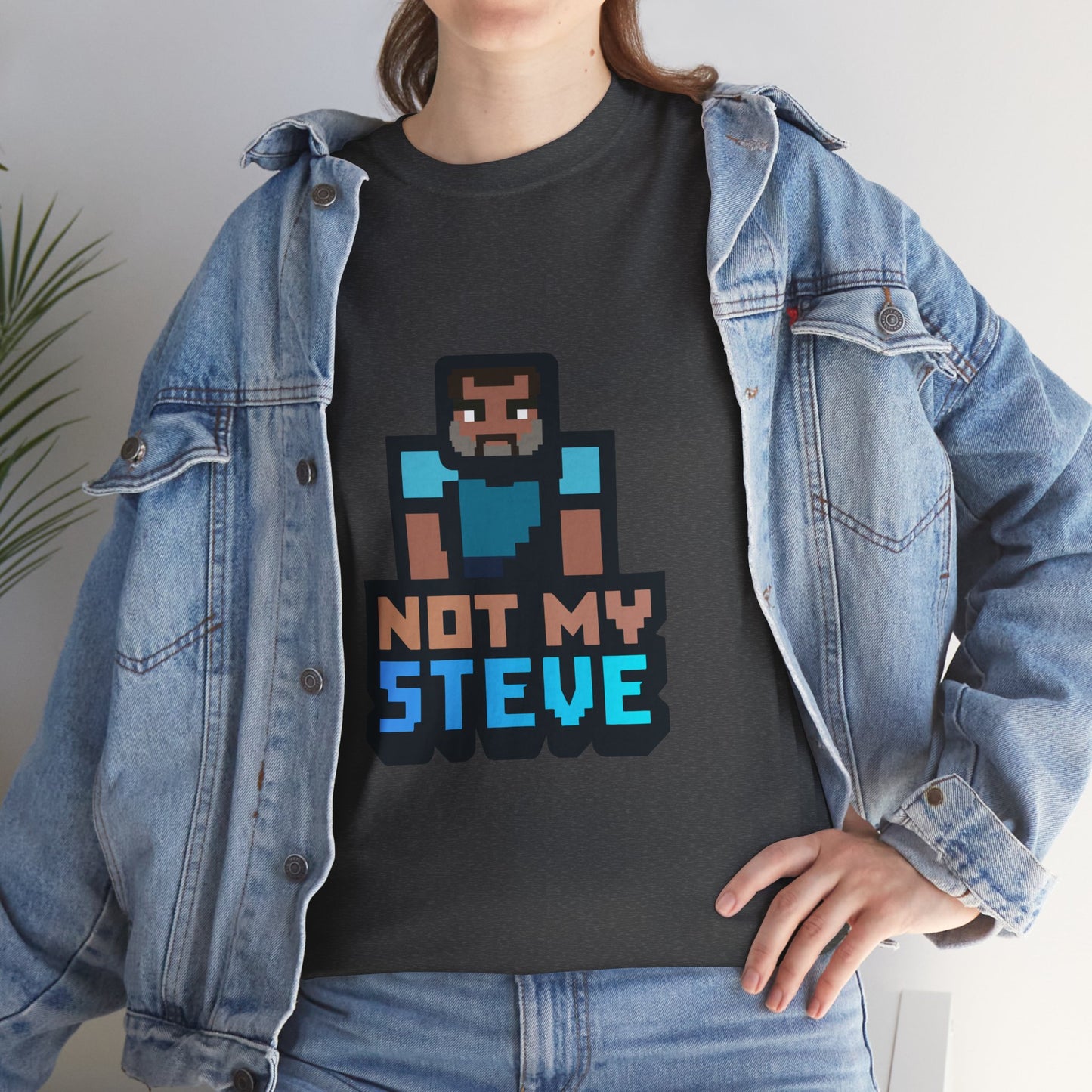 Not My Steve - Pixelated Parody T-Shirt