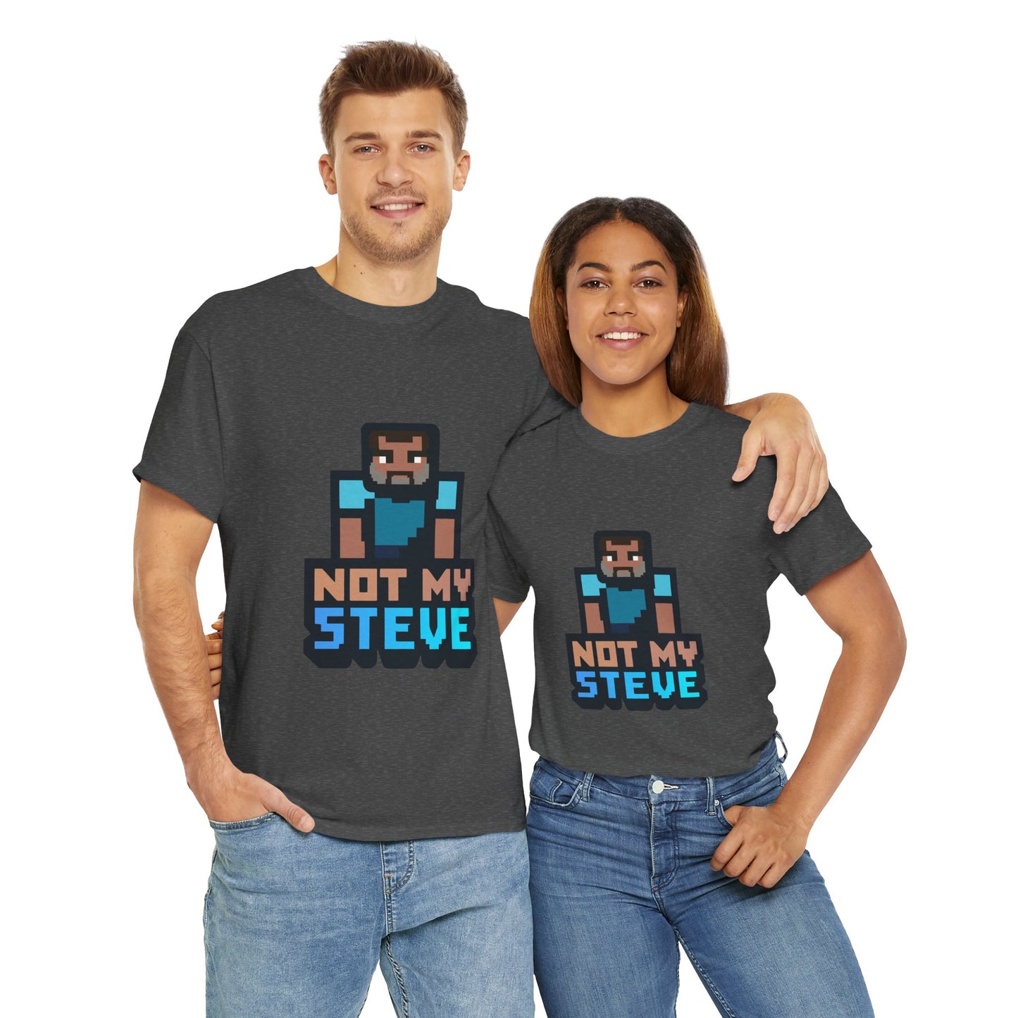 Not My Steve - Pixelated Parody T-Shirt