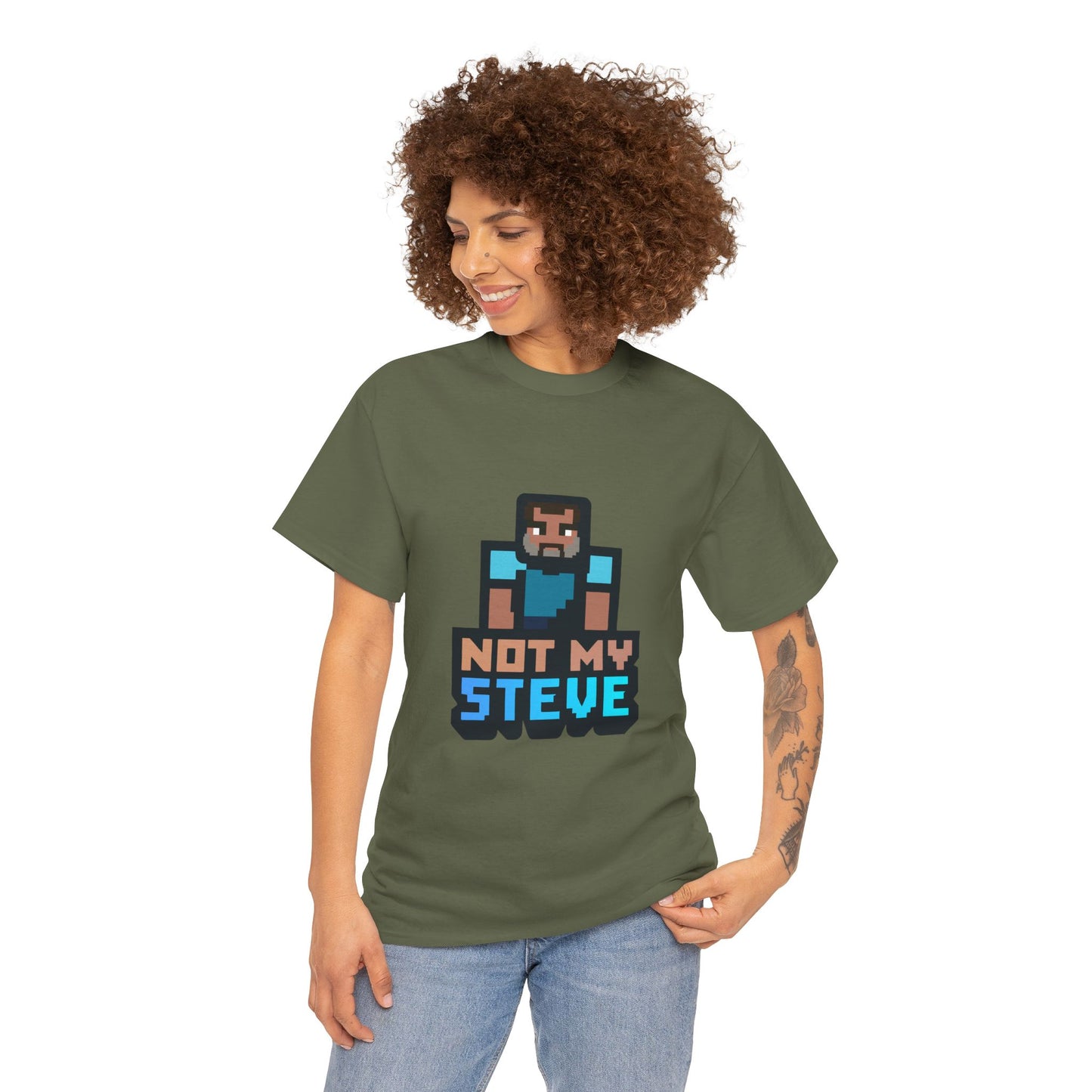 Not My Steve - Pixelated Parody T-Shirt