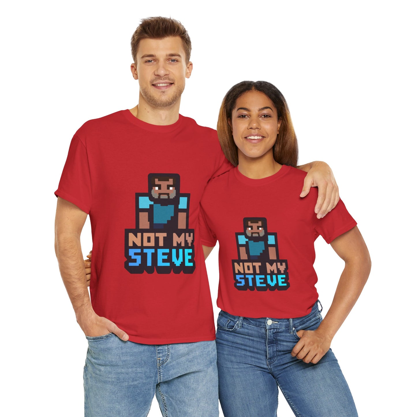 Not My Steve - Pixelated Parody T-Shirt