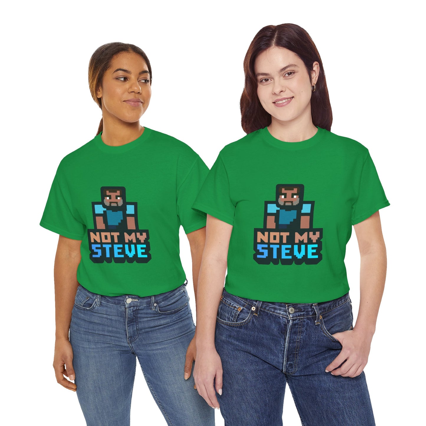 Not My Steve - Pixelated Parody T-Shirt