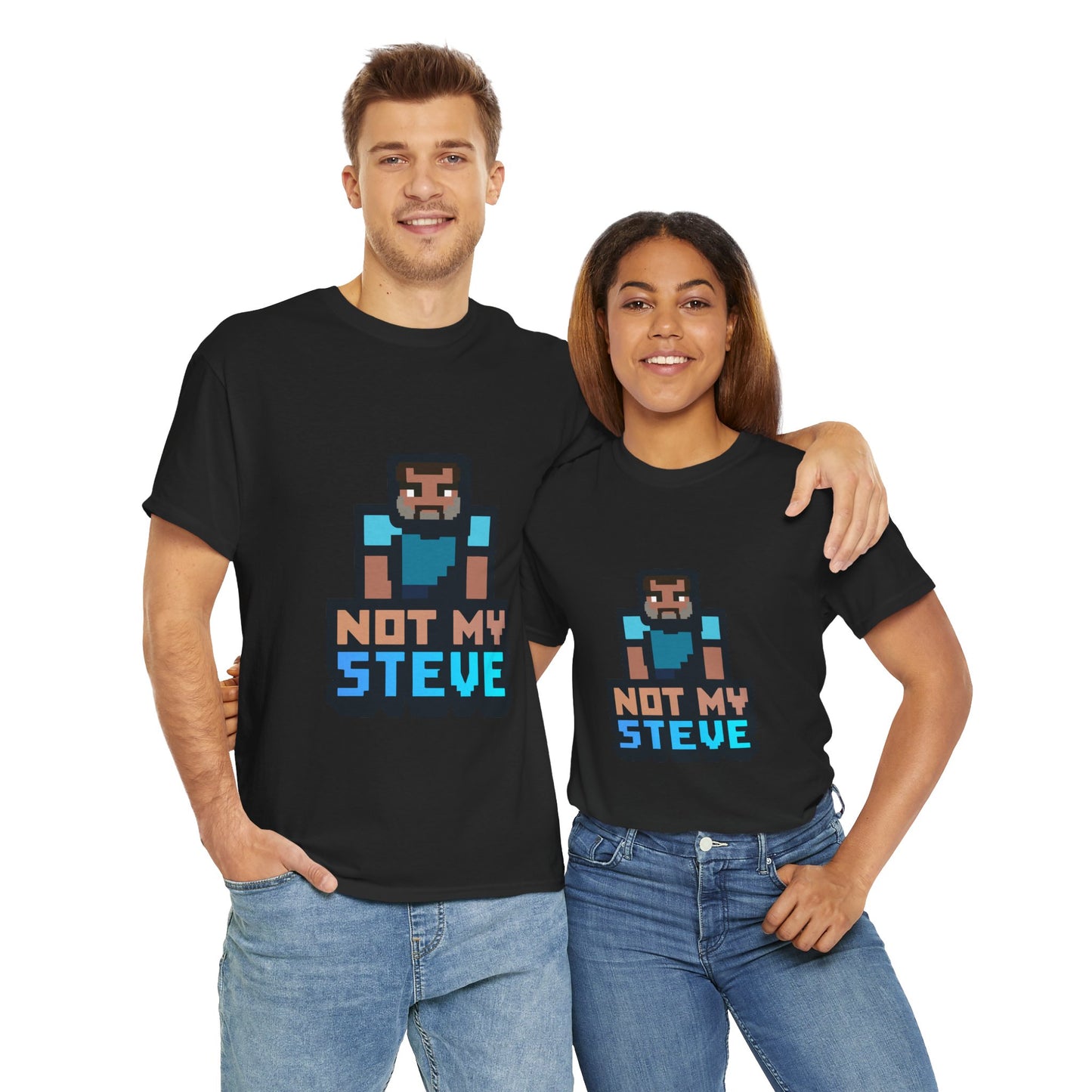 Not My Steve - Pixelated Parody T-Shirt