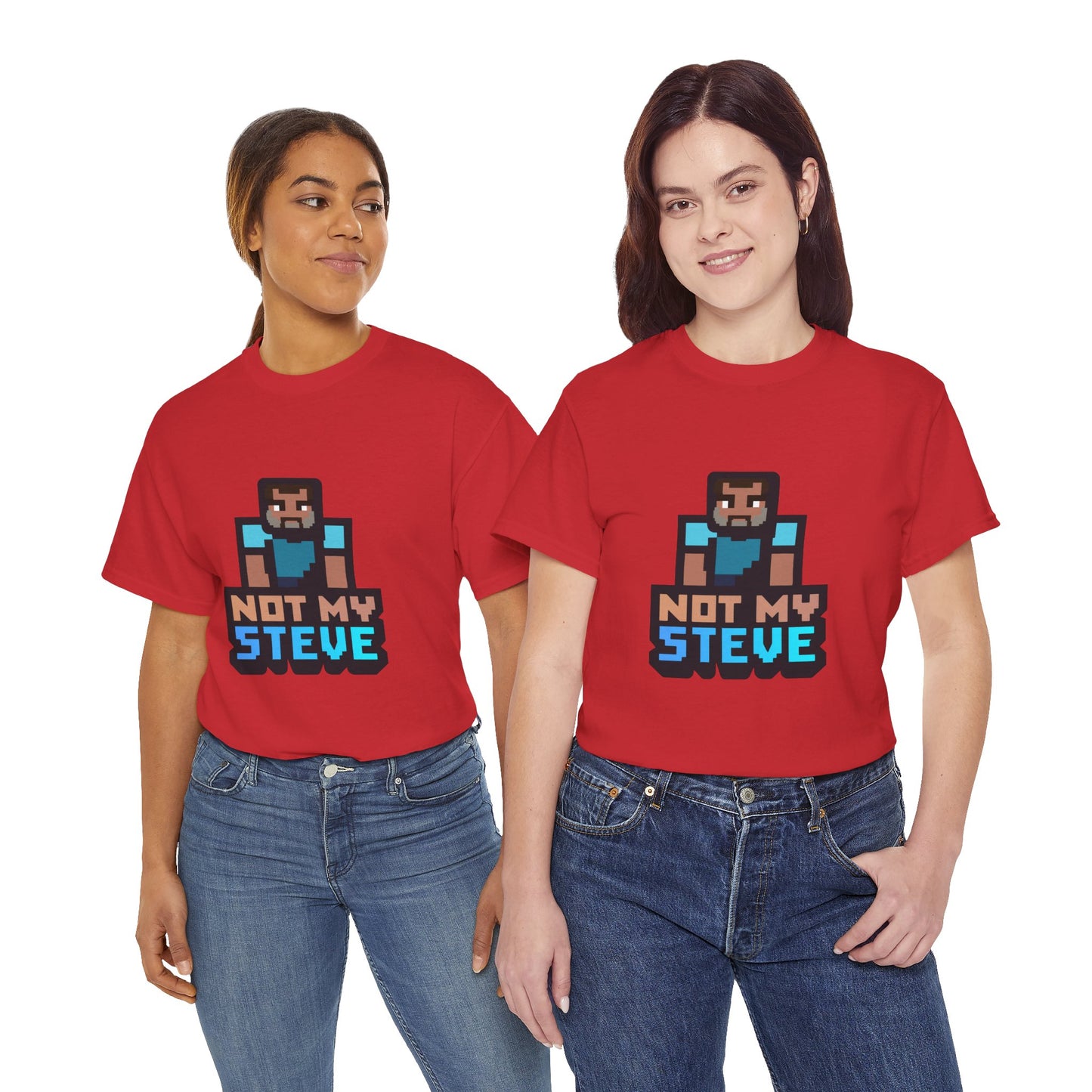 Not My Steve - Pixelated Parody T-Shirt