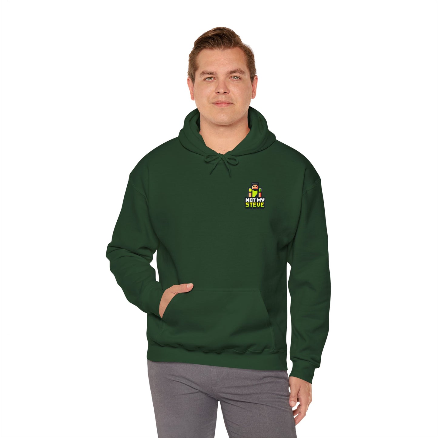 Not My Steve - Pixelated Parody Hoodie