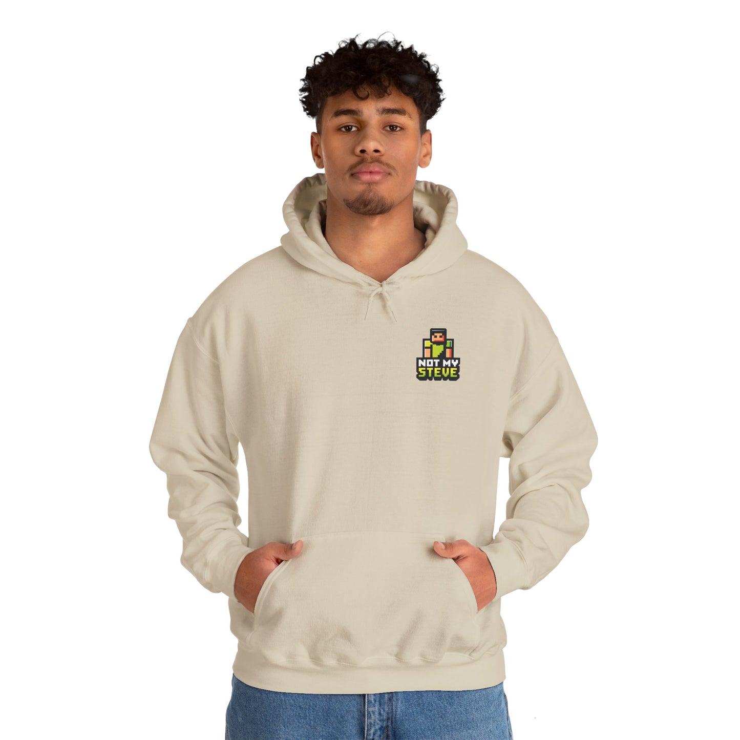 Certified Blockhead - Pixel Art Badge Hoodie