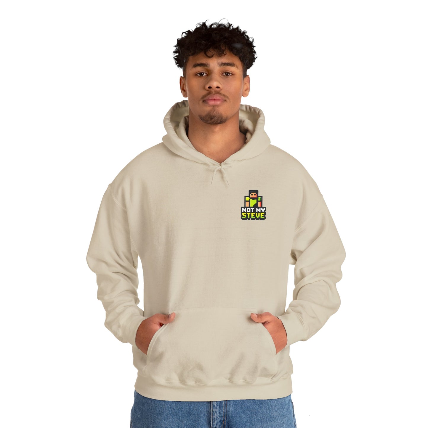 Not My Steve - Pixelated Parody Hoodie