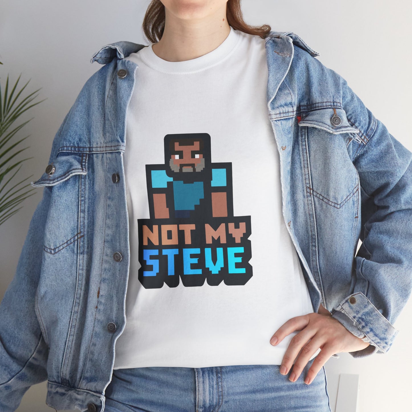 Not My Steve - Pixelated Parody T-Shirt