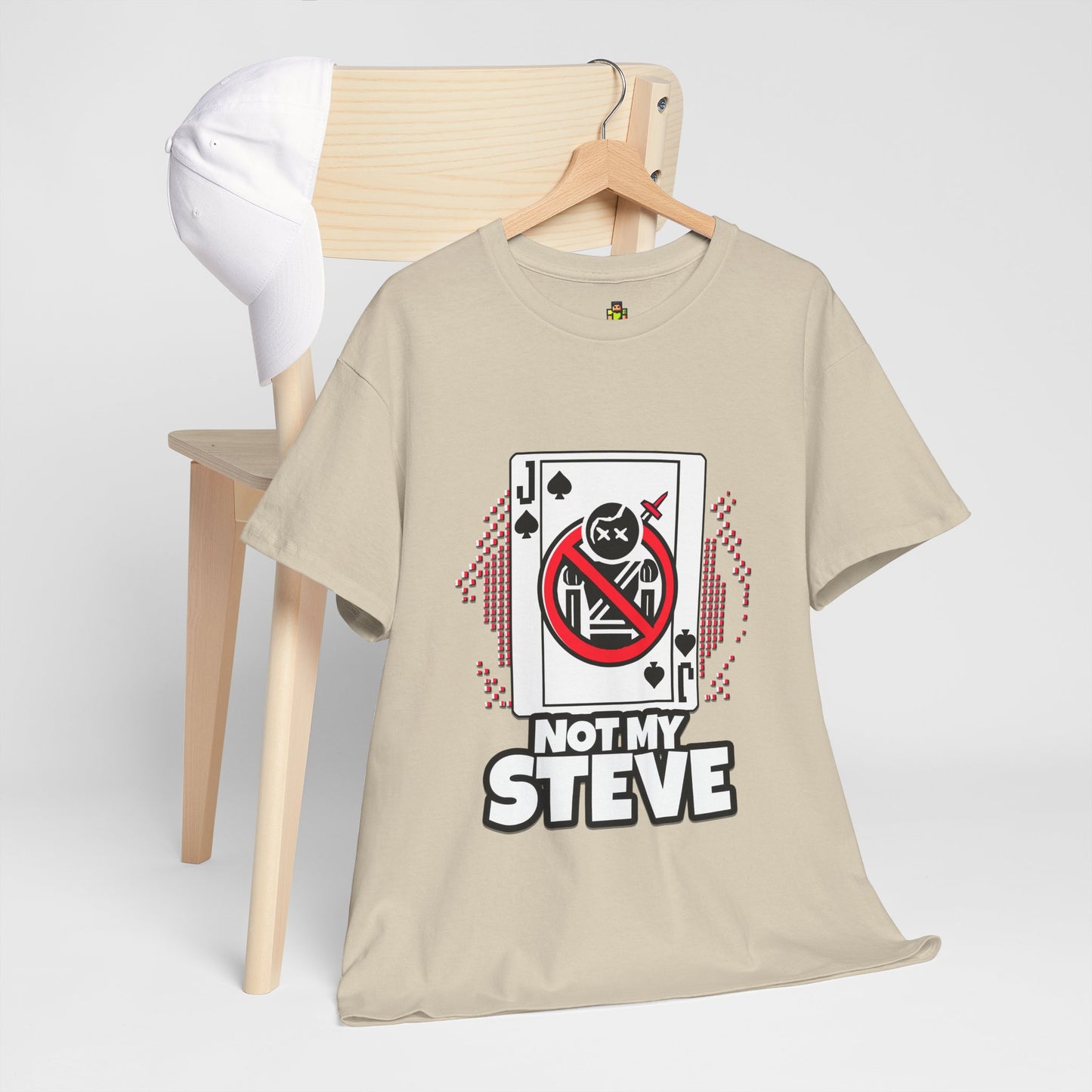 Not My Steve - Pixelated Jack of Spades Tee