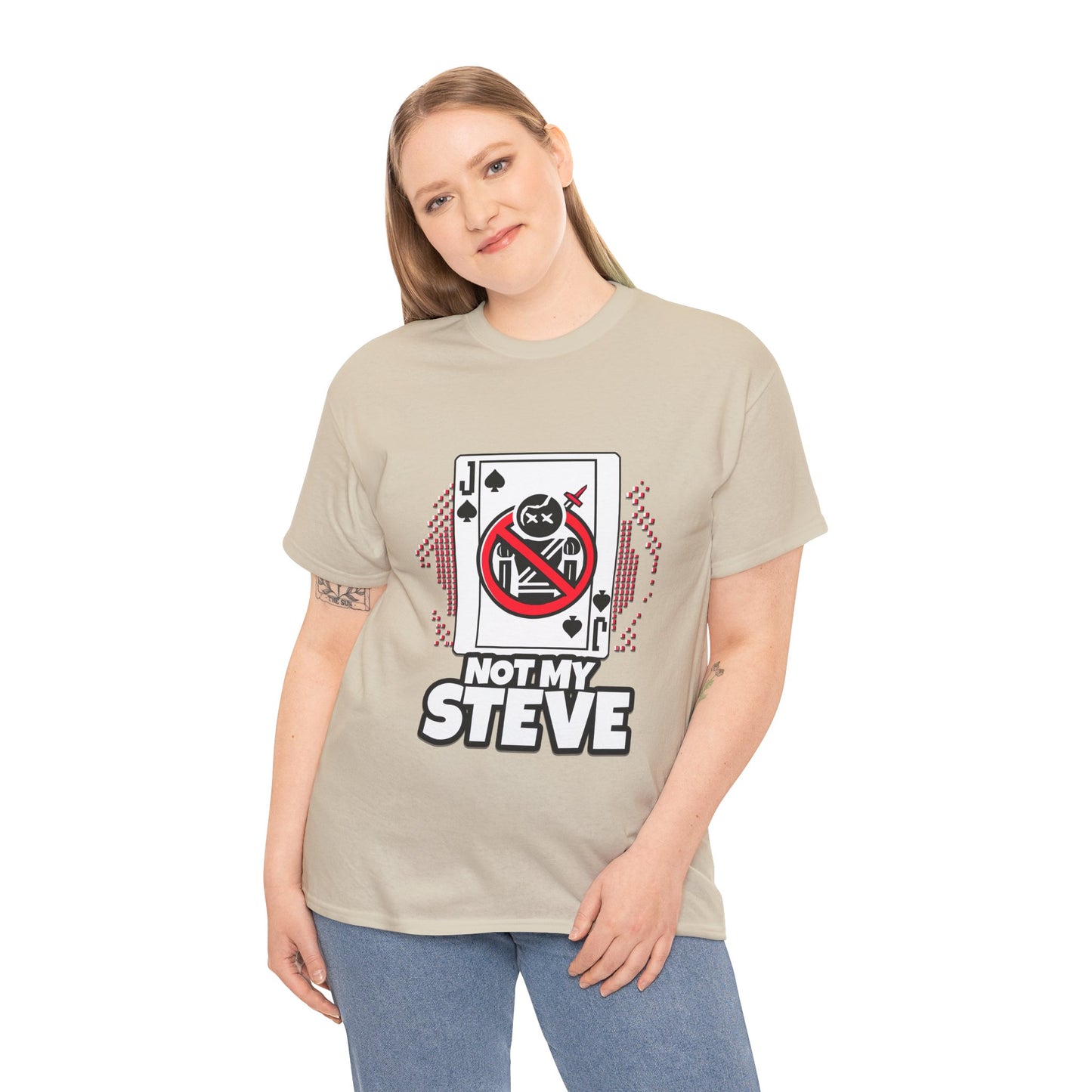 Not My Steve - Pixelated Jack of Spades Tee