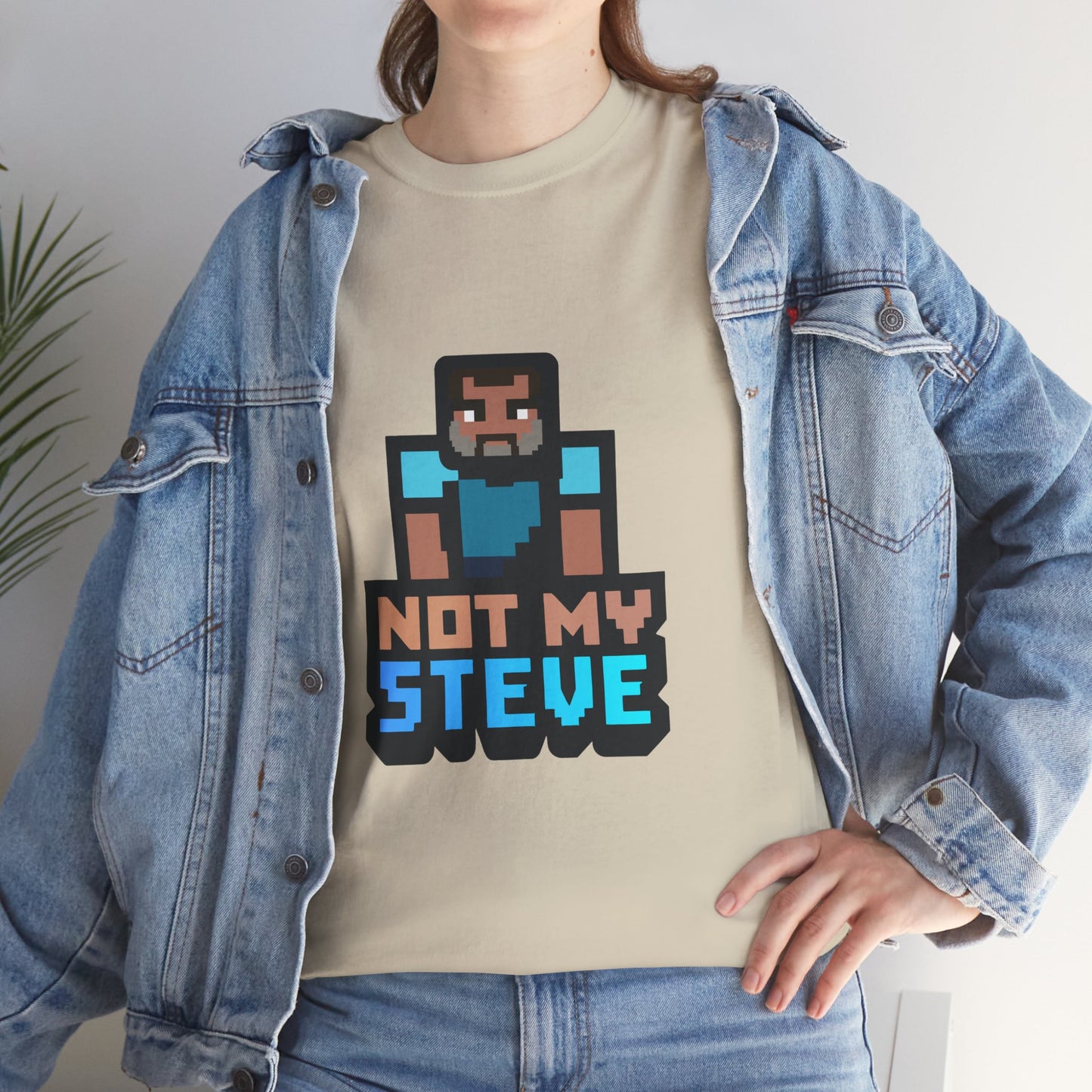 Not My Steve - Pixelated Parody T-Shirt