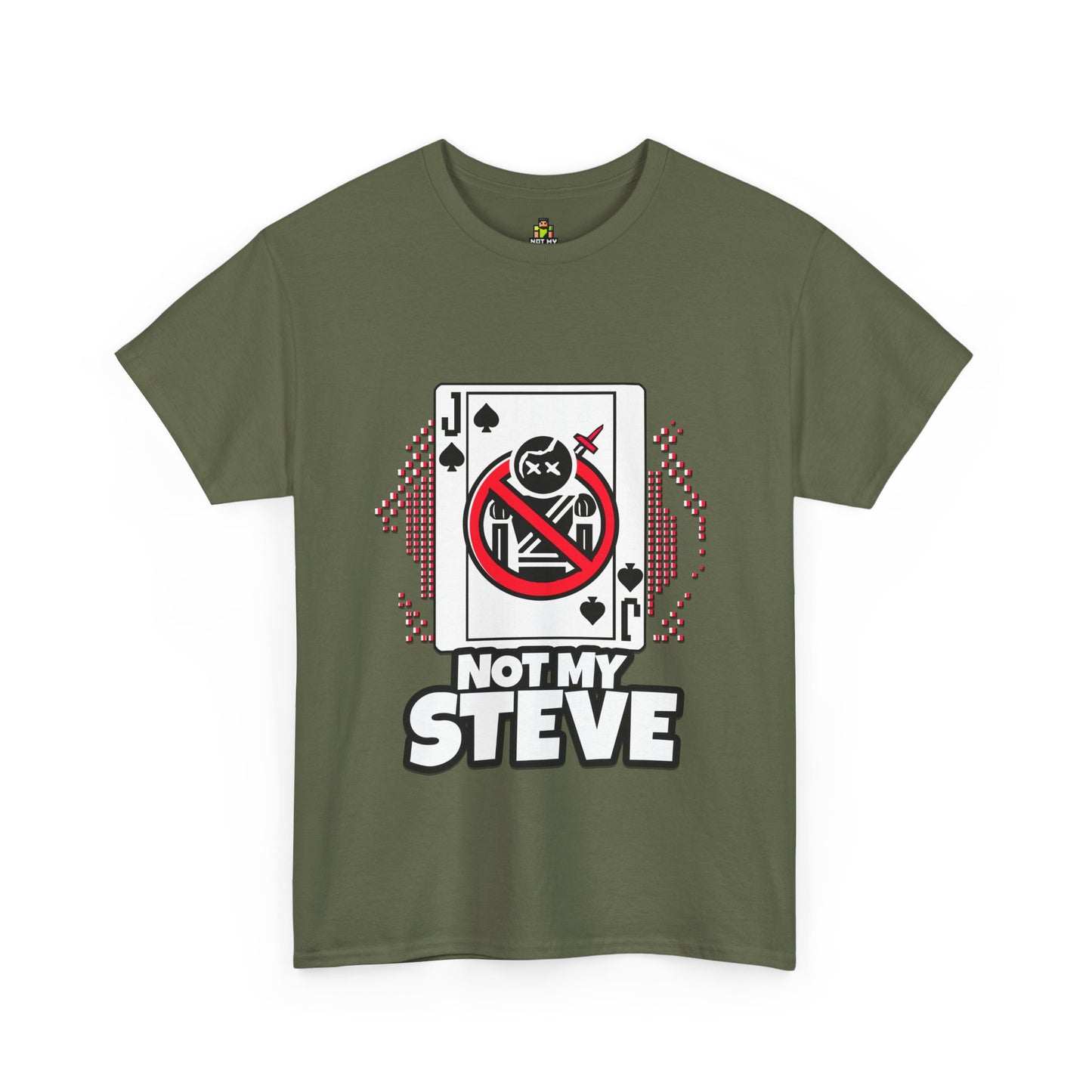 Not My Steve - Pixelated Jack of Spades Tee