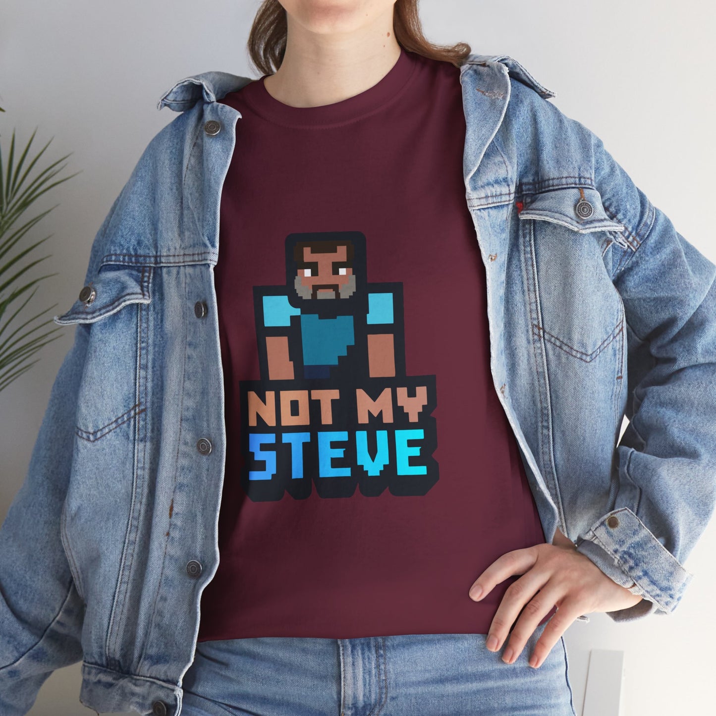 Not My Steve - Pixelated Parody T-Shirt